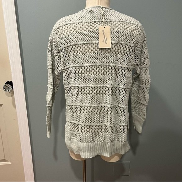 NWT Universal Thread Mint Crewneck Mesh Pullover - Picture 5 of 7